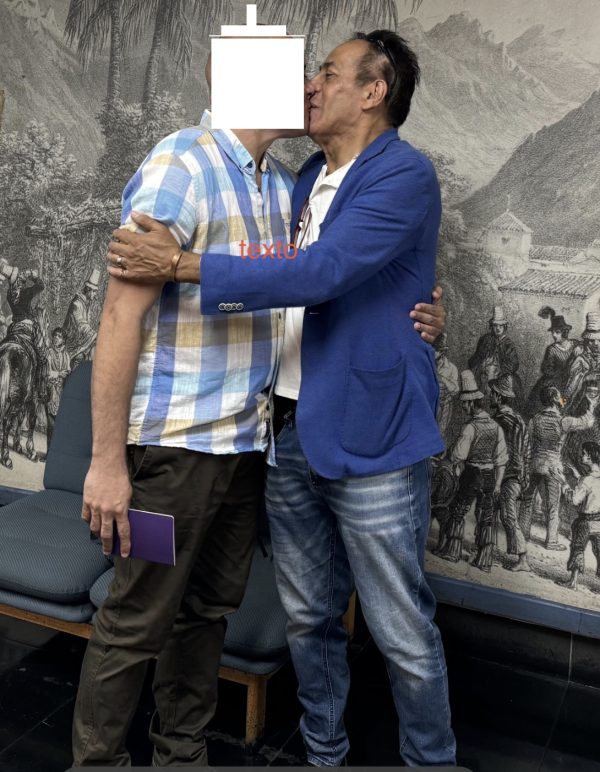 Iván Cáceres Mauna Profesor de Universidad Mayor en su boda